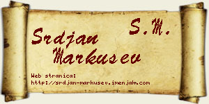 Srđan Markušev vizit kartica